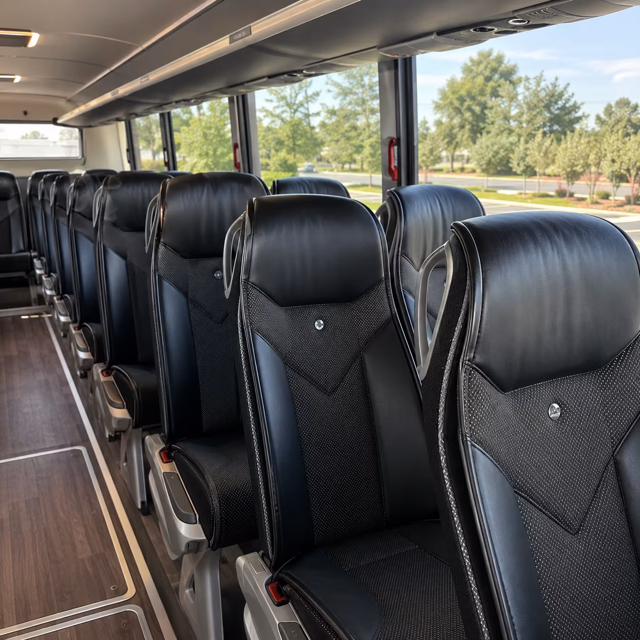portsmouth charter bus interior
