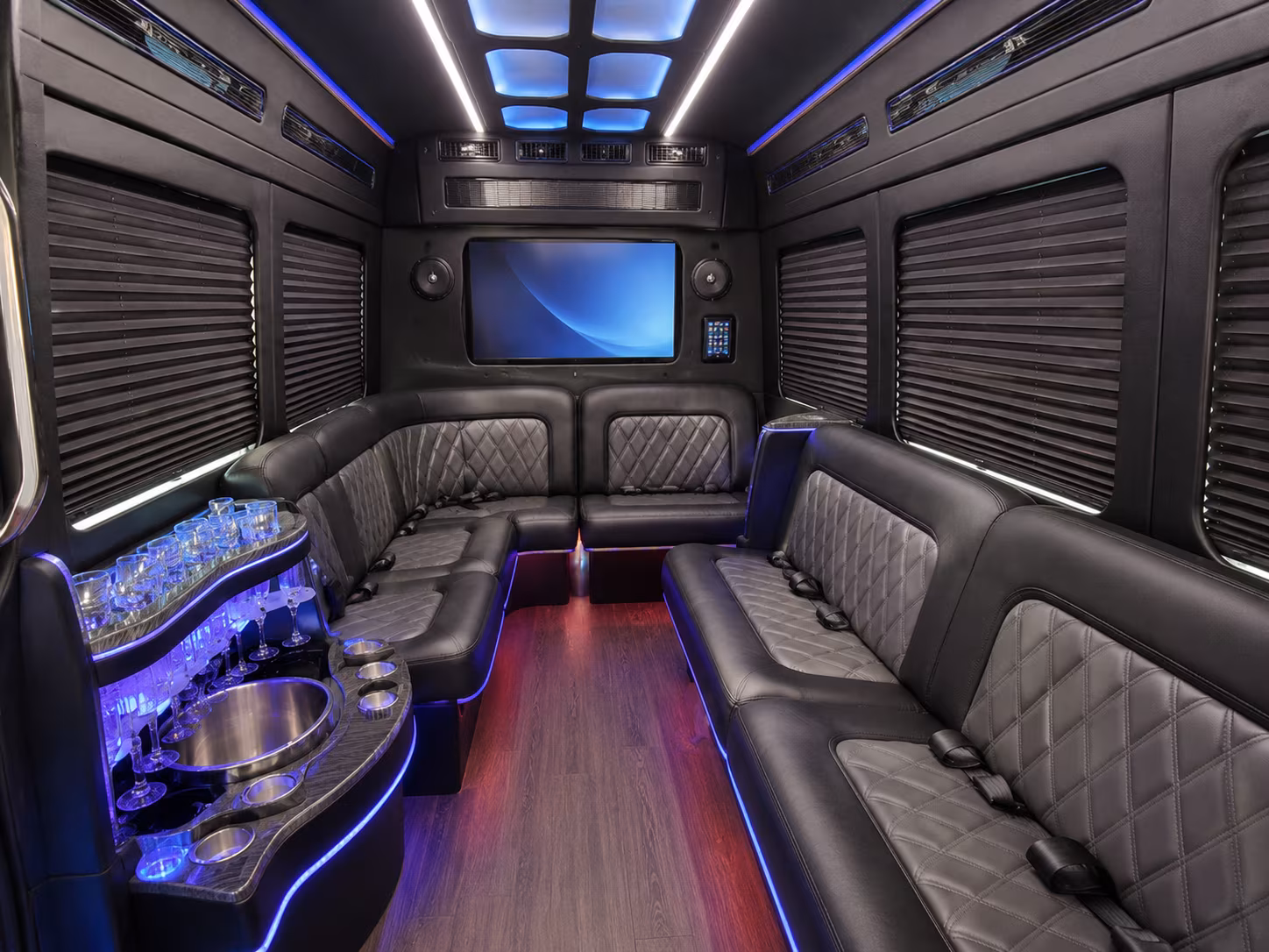 portsmouth party bus interior